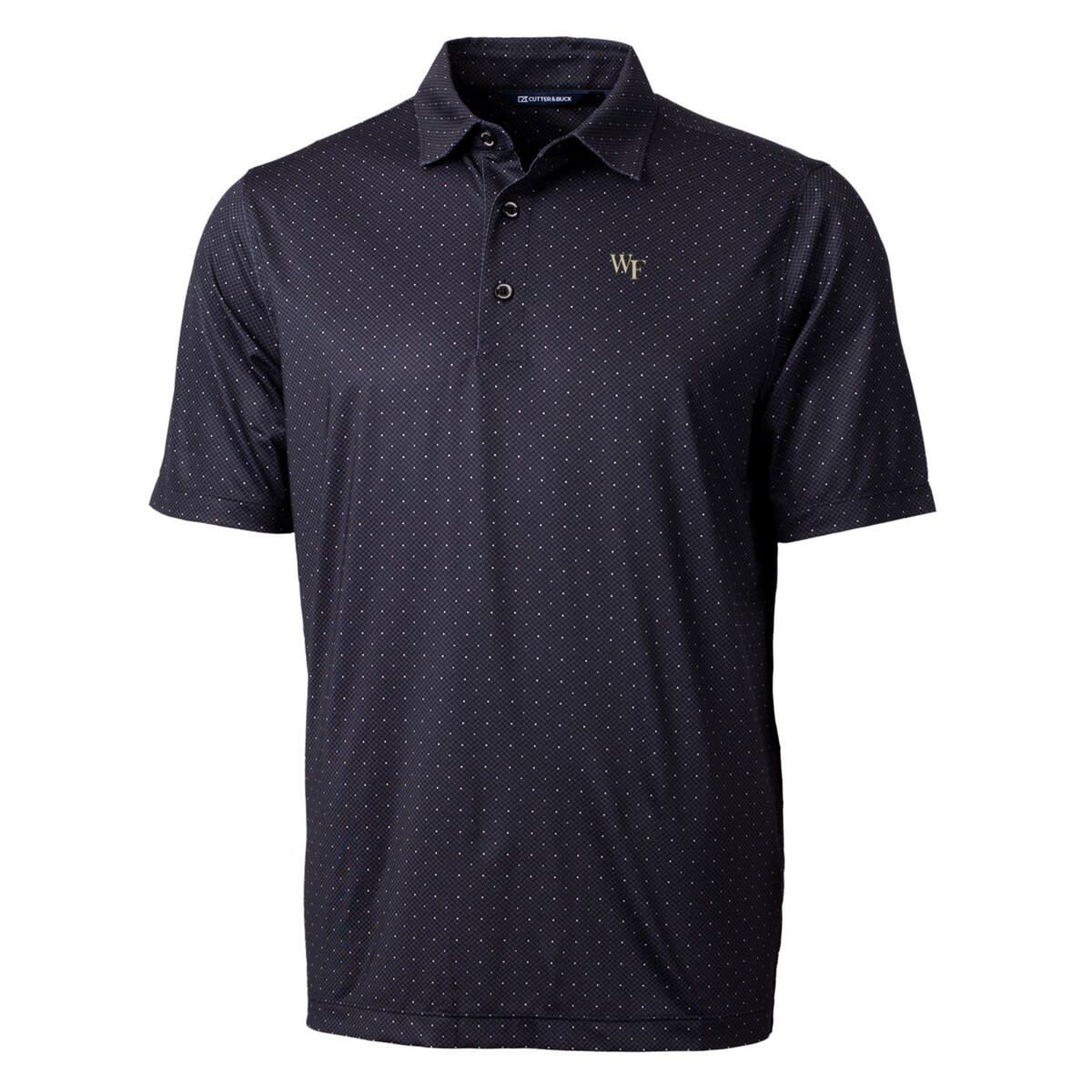 NCAA Wake Forest Demon Deacons Pike Double Dot Print Stretch Polo