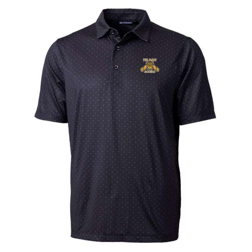 NC A&T Aggies NCAA North Carolina A&T Aggies Pike Double Dot Print Stretch Polo
