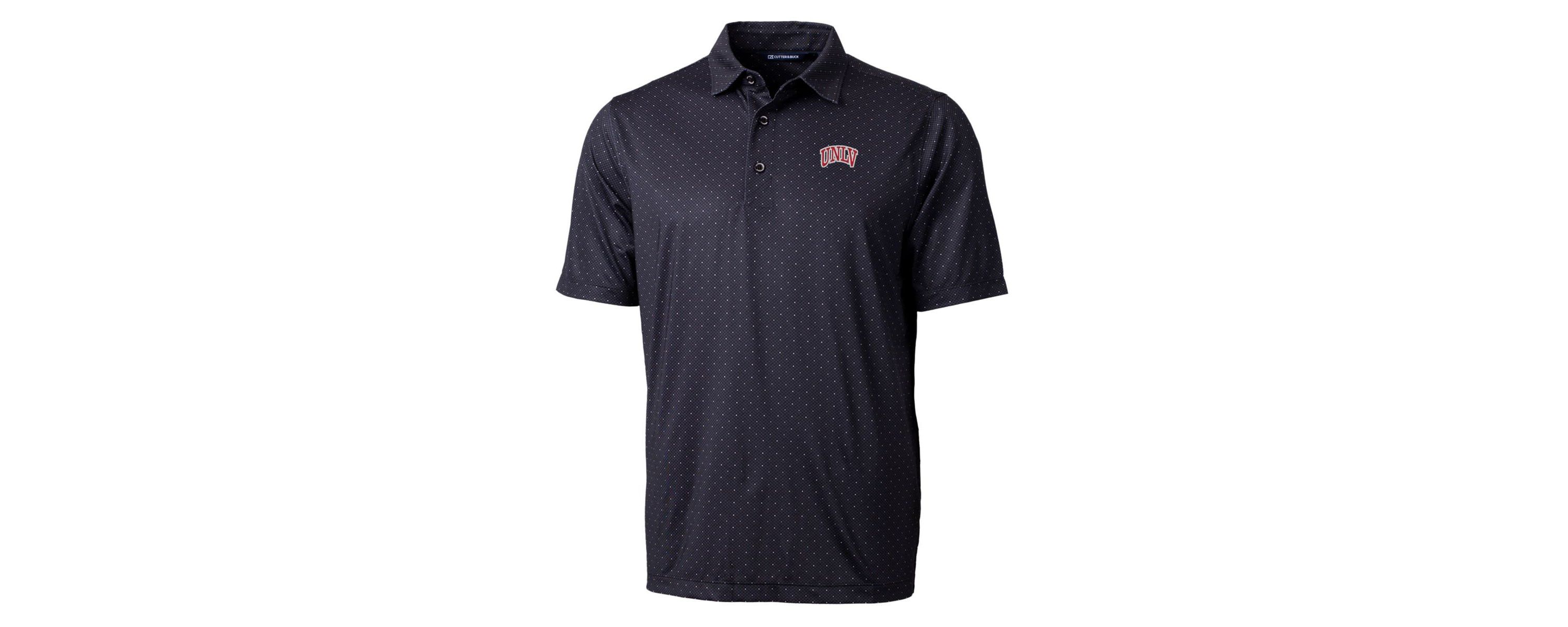 NCAA UNLV Rebels Pike Double Dot Print Stretch Polo