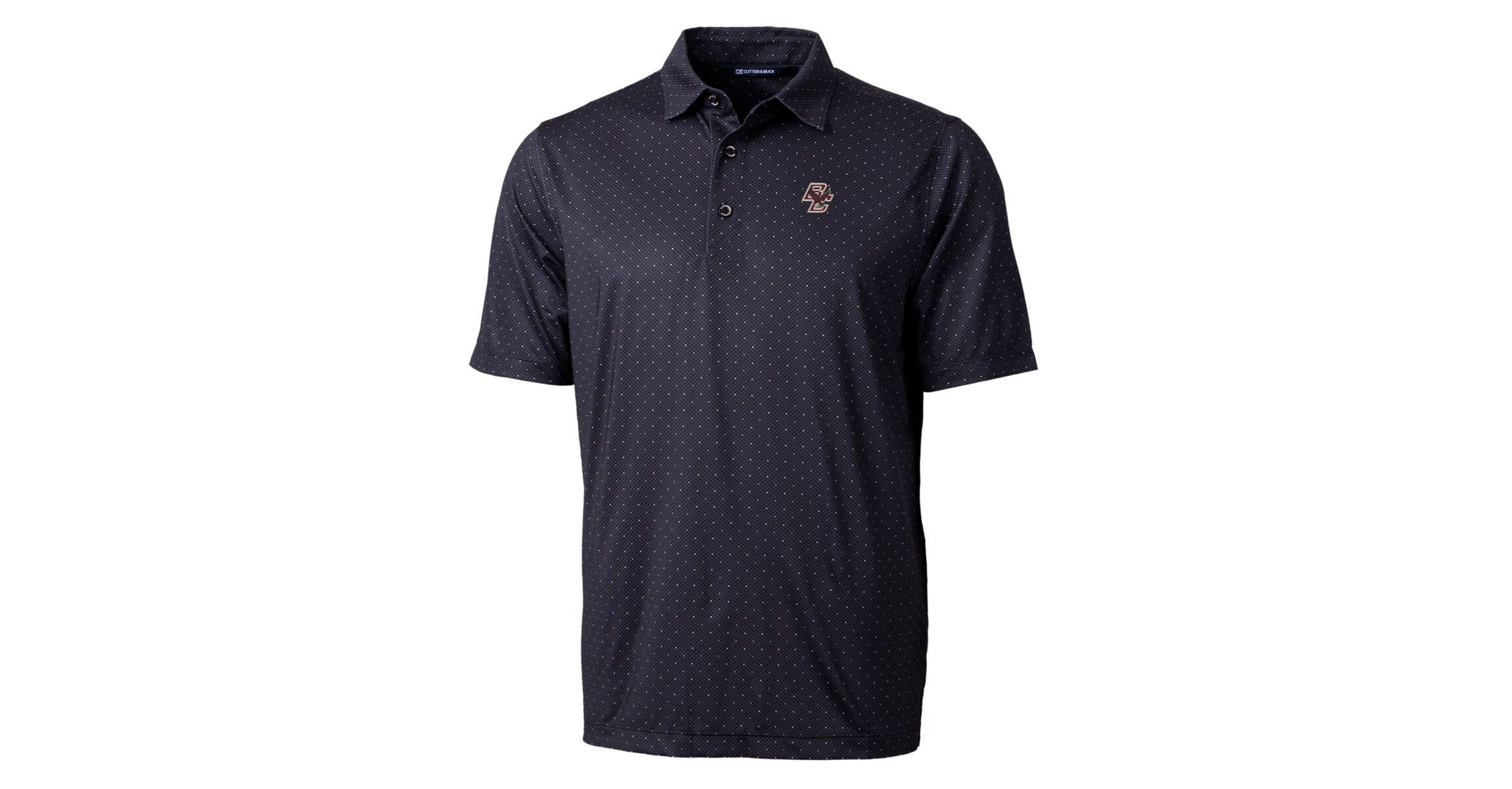 Boston College Eagles NCAA Boston NCAA Eagles Pike Double Dot Print Stretch Polo