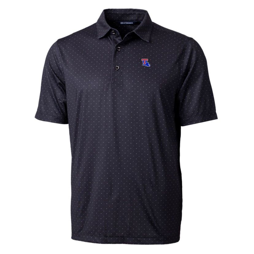 NCAA Louisiana Tech Bulldogs Pike Double Dot Print Stretch Polo