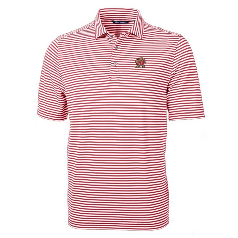 NCAA Maryland Terrapins Virtue Eco Pique Stripe Recycled Polo