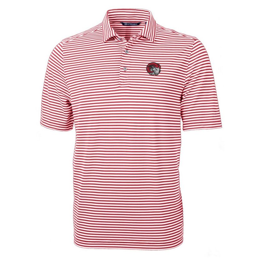 NCAA Winston-Salem State Rams Virtue Eco Pique Stripe Recycled Polo