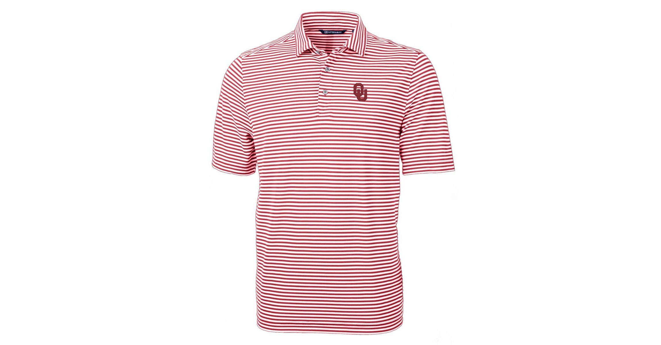NCAA Oklahoma Sooners Virtue Eco Pique Stripe Recycled Polo