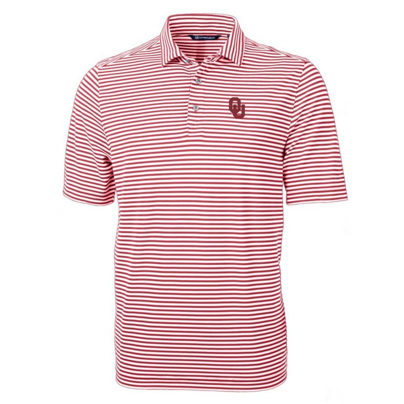 NCAA Oklahoma Sooners Virtue Eco Pique Stripe Recycled Polo