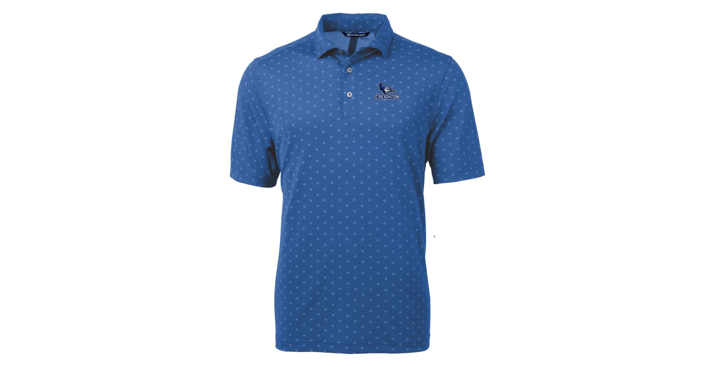 Creighton University Bluejays NCAA Creighton Bluejays Virtue Eco Pique Tile Print Polo