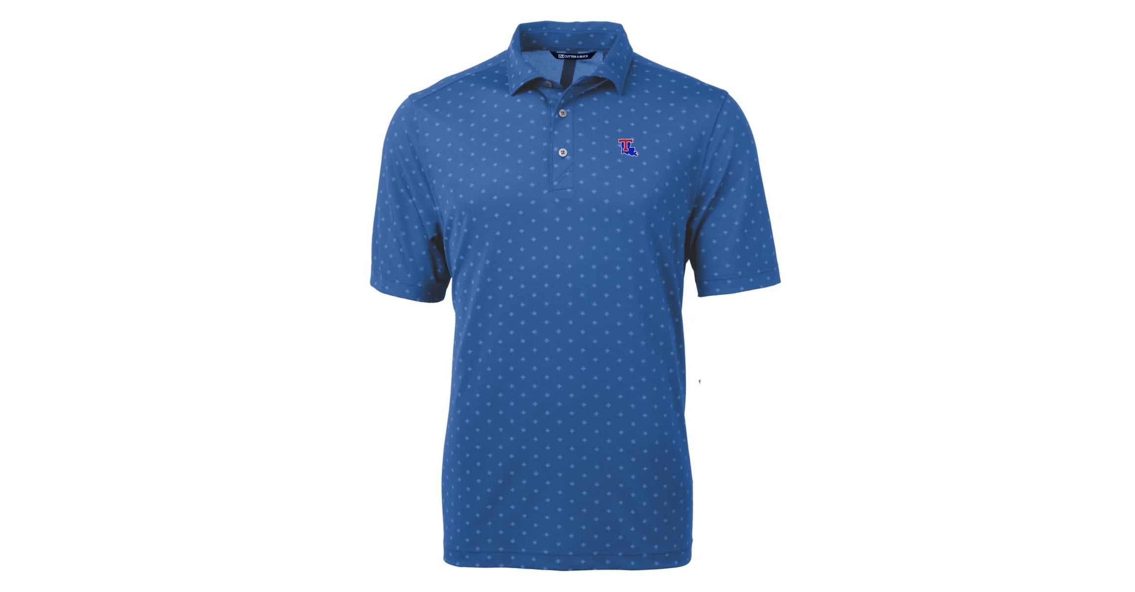 NCAA Louisiana Tech Bulldogs Virtue Eco Pique Tile Print Polo