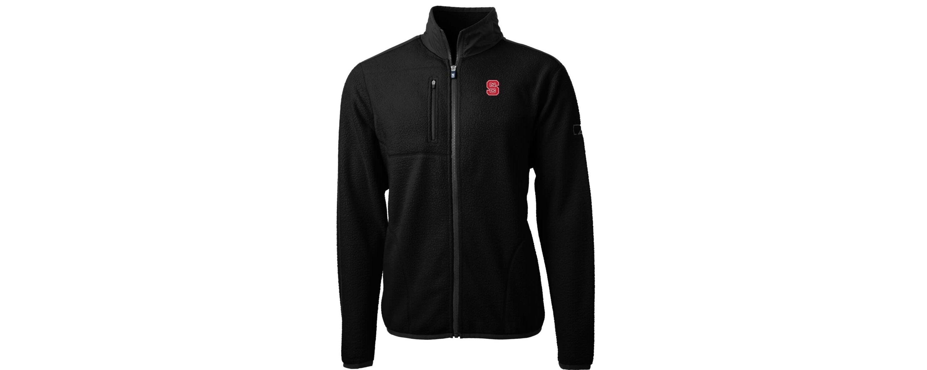 NCAA NC State Wolfpack Team Logo Cascade Eco Sherpa Fleece Full-Zip Jacket