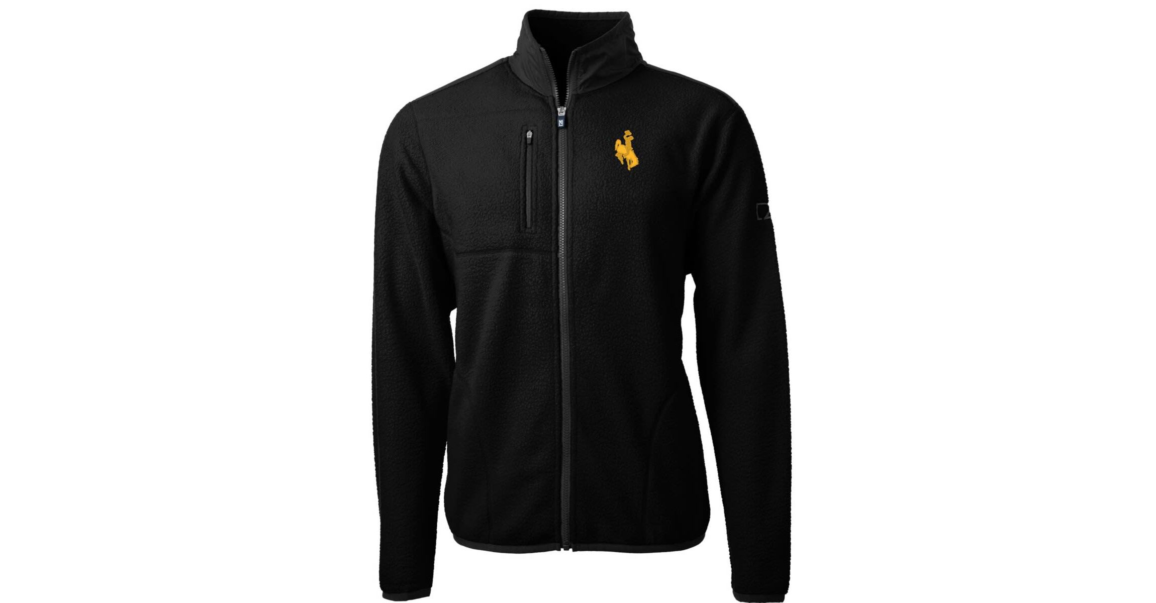 NCAA Wyoming Cowboys Team Logo Cascade Eco Sherpa Fleece Full-Zip Jacket