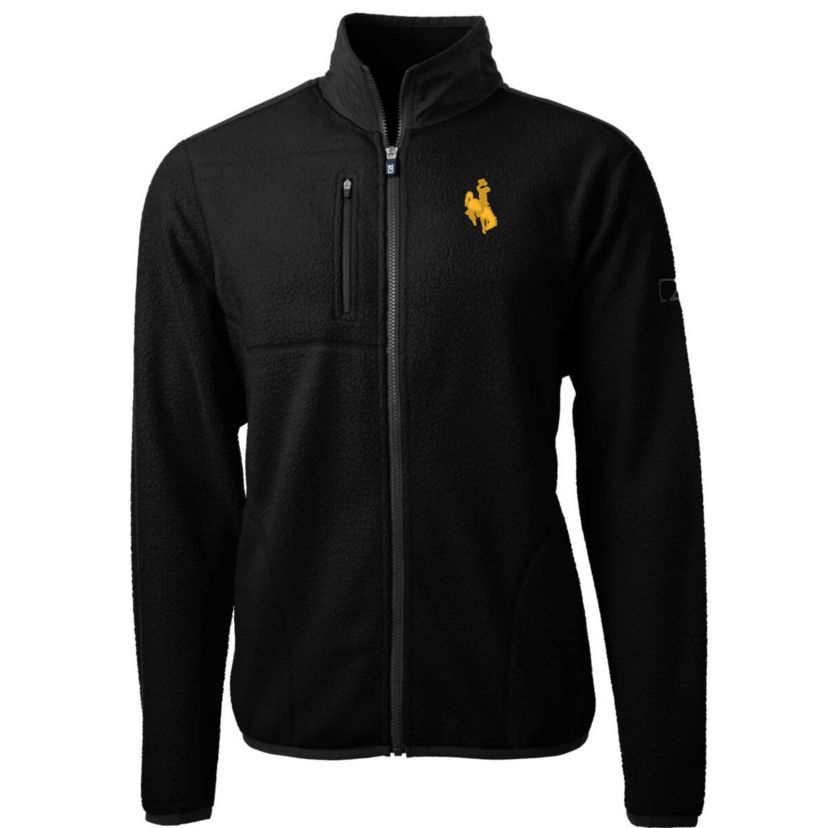 NCAA Wyoming Cowboys Team Logo Cascade Eco Sherpa Fleece Full-Zip Jacket