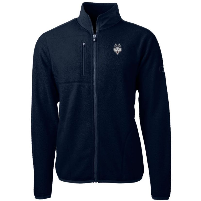 Connecticut Huskies NCAA UConn Huskies Team Logo Cascade Eco Sherpa Fleece Full-Zip Jacket