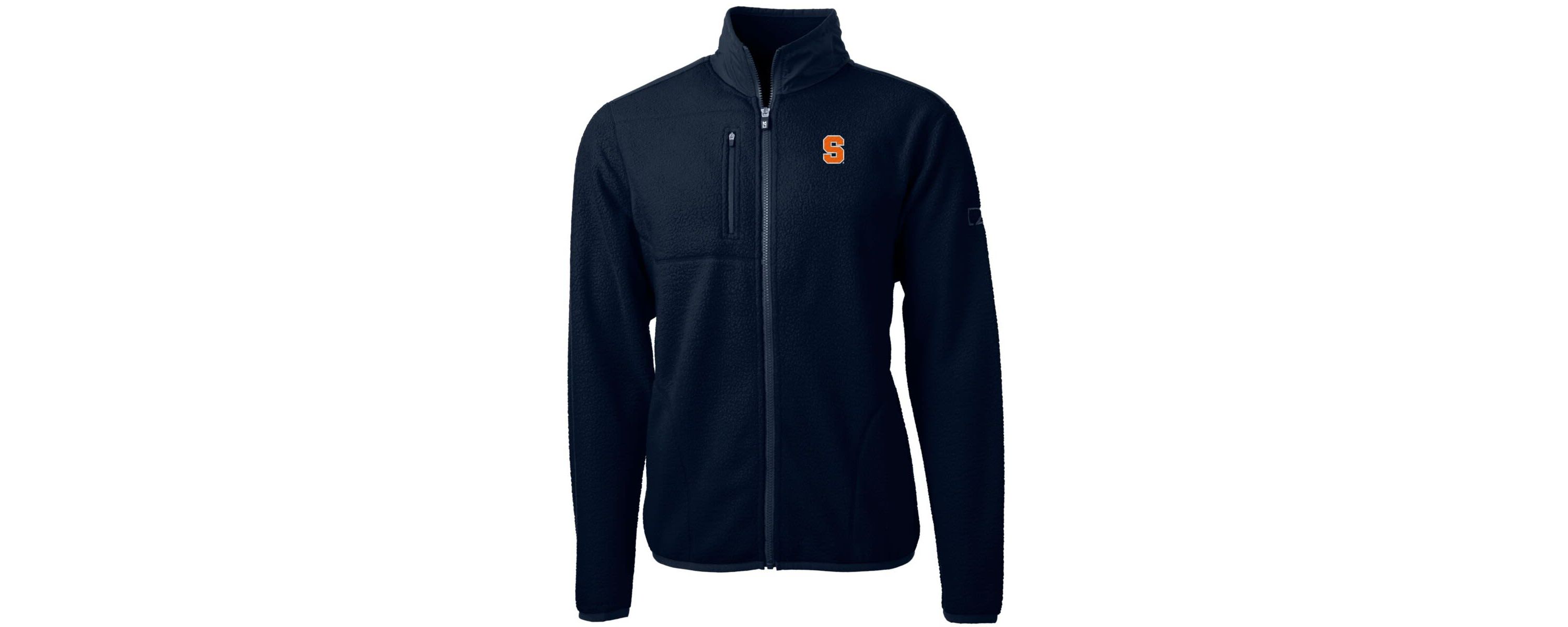 Syracuse Orange NCAA Syracuse Team Logo Cascade Eco Sherpa Fleece Full-Zip Jacket