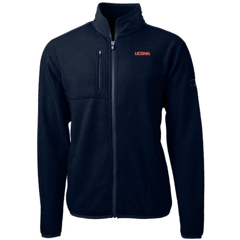 Connecticut Huskies NCAA UConn Huskies Team Logo Cascade Eco Sherpa Fleece Full-Zip Jacket