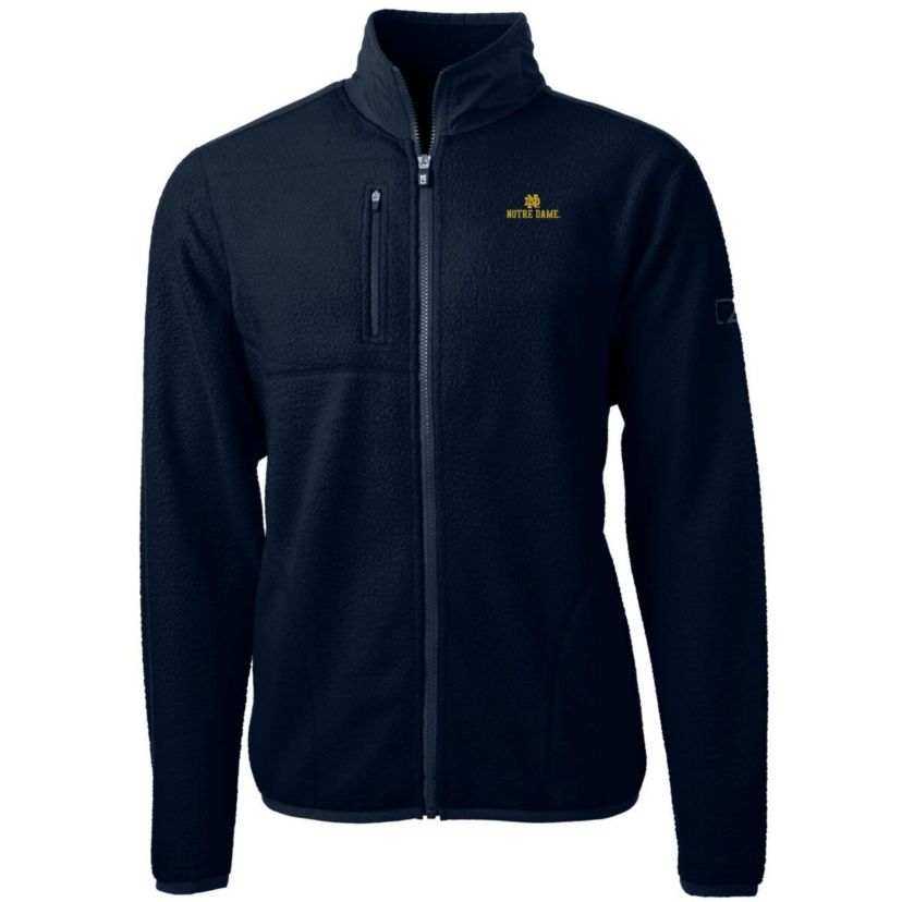 NCAA Notre Dame Fighting Irish Team Logo Cascade Eco Sherpa Fleece Full-Zip Jacket