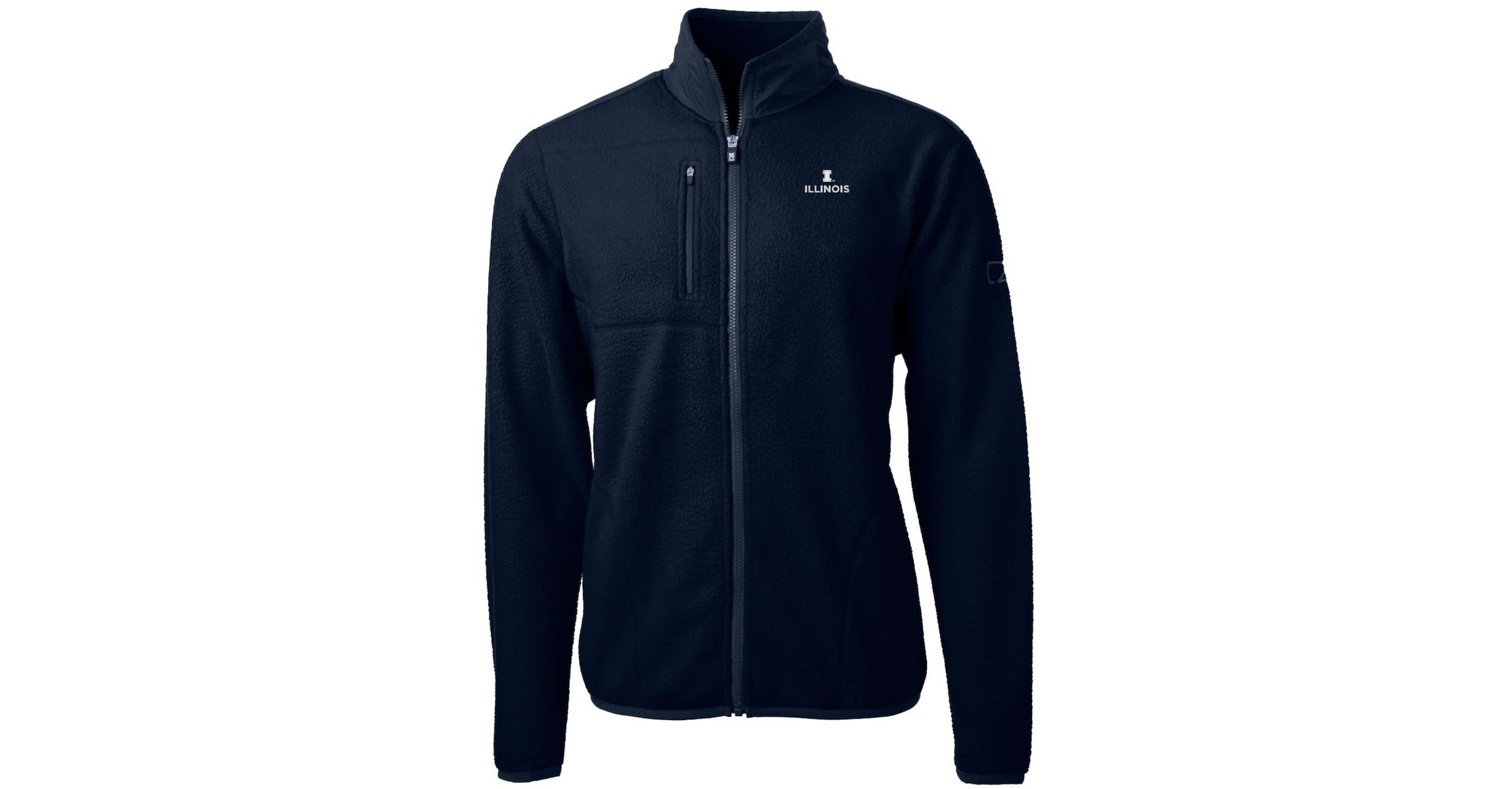 NCAA Illinois Fighting Illini Team Logo Cascade Eco Sherpa Fleece Full-Zip Jacket