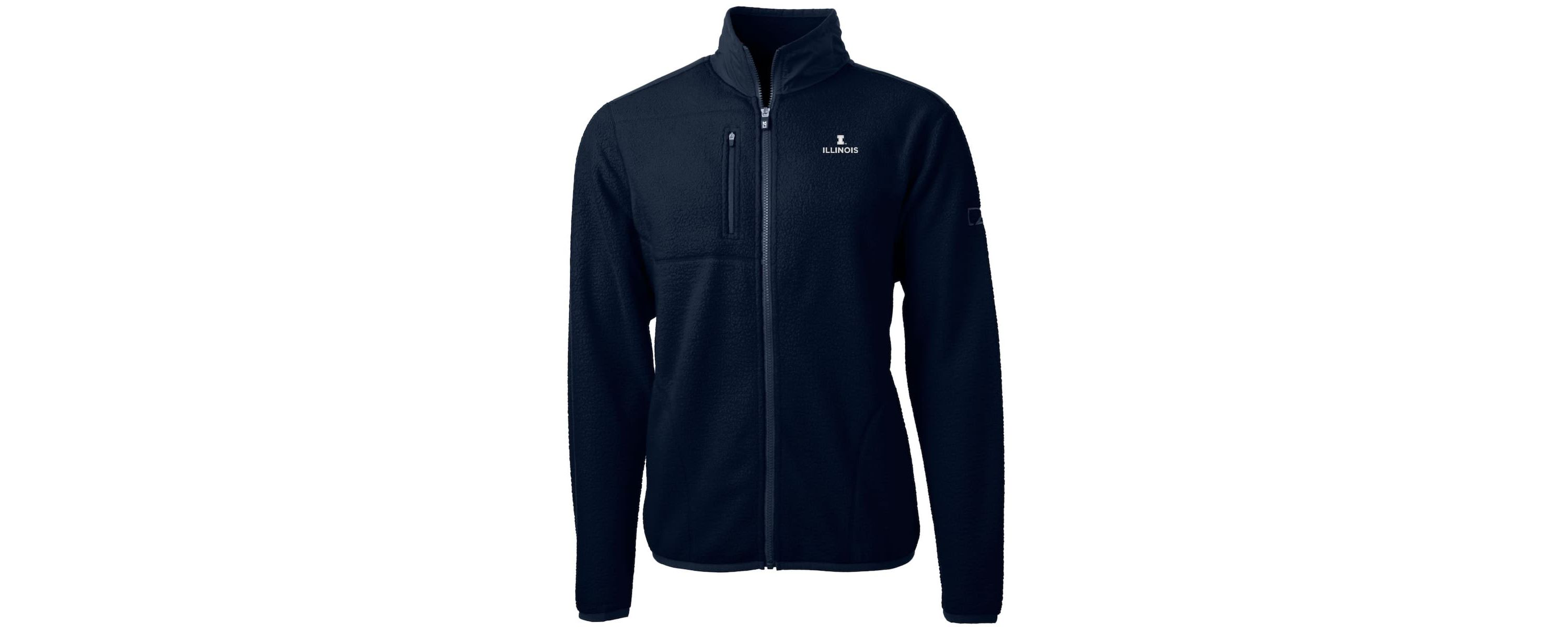 NCAA Illinois Fighting Illini Team Logo Cascade Eco Sherpa Fleece Full-Zip Jacket