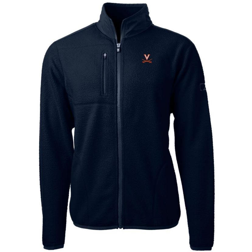 NCAA Virginia Cavaliers Team Logo Cascade Eco Sherpa Fleece Full-Zip Jacket