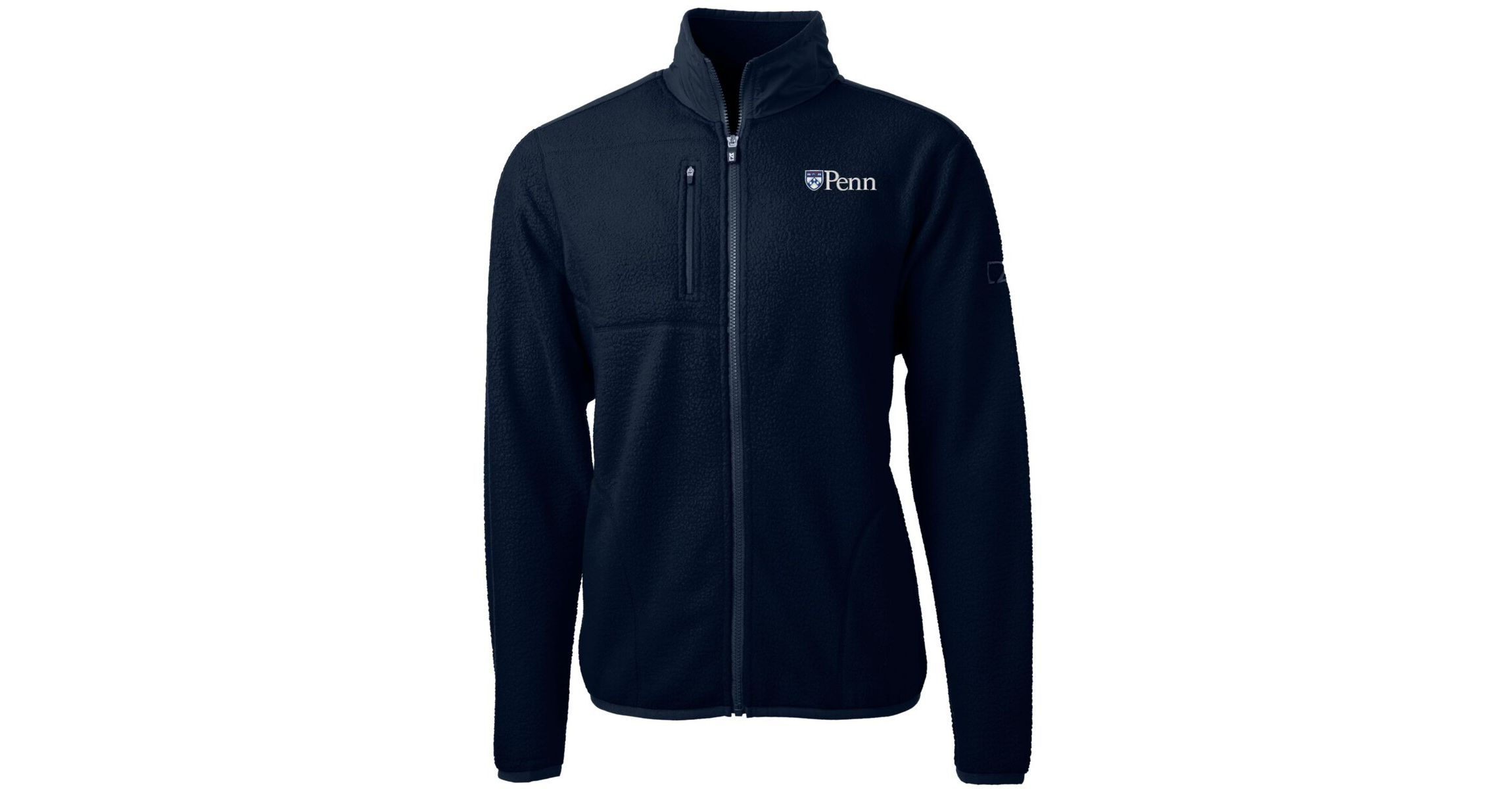 NCAA Pennsylvania Quakers Team Logo Cascade Eco Sherpa Fleece Full-Zip Jacket