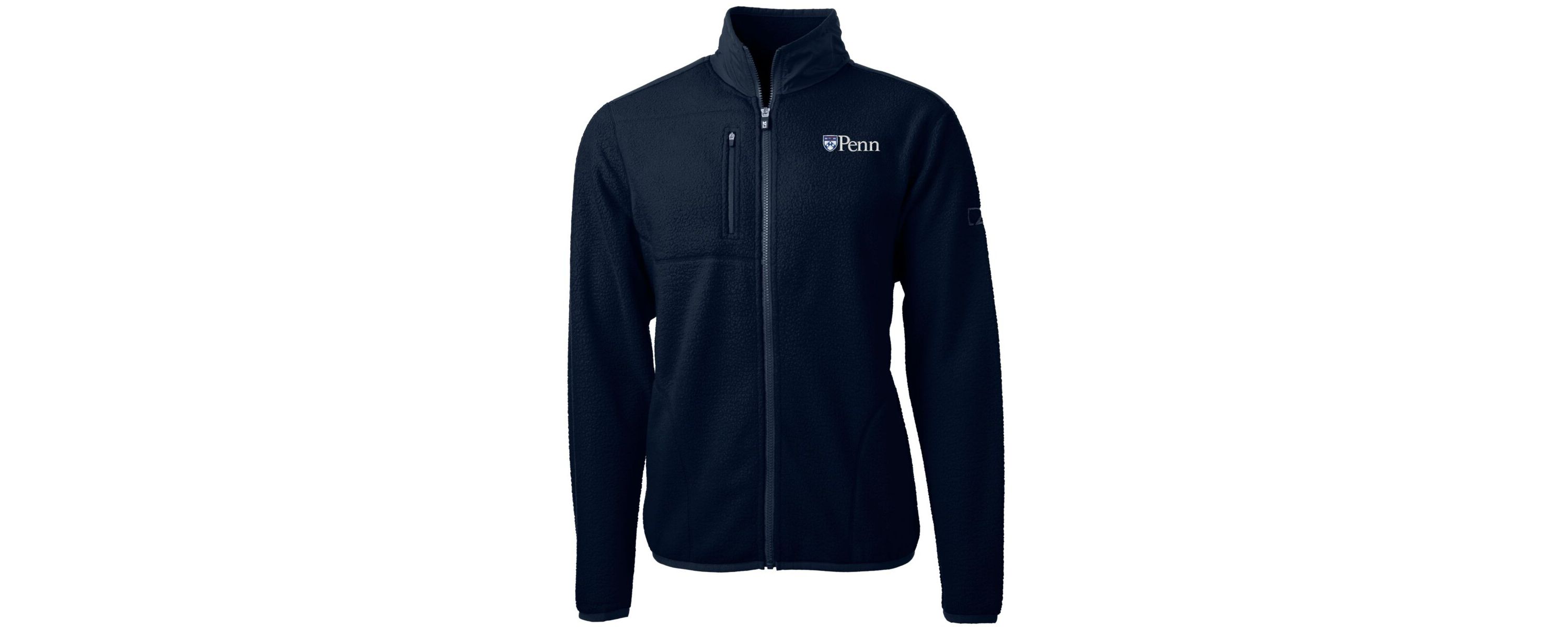 NCAA Pennsylvania Quakers Team Logo Cascade Eco Sherpa Fleece Full-Zip Jacket
