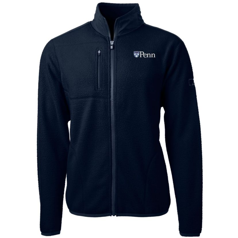 NCAA Pennsylvania Quakers Team Logo Cascade Eco Sherpa Fleece Full-Zip Jacket