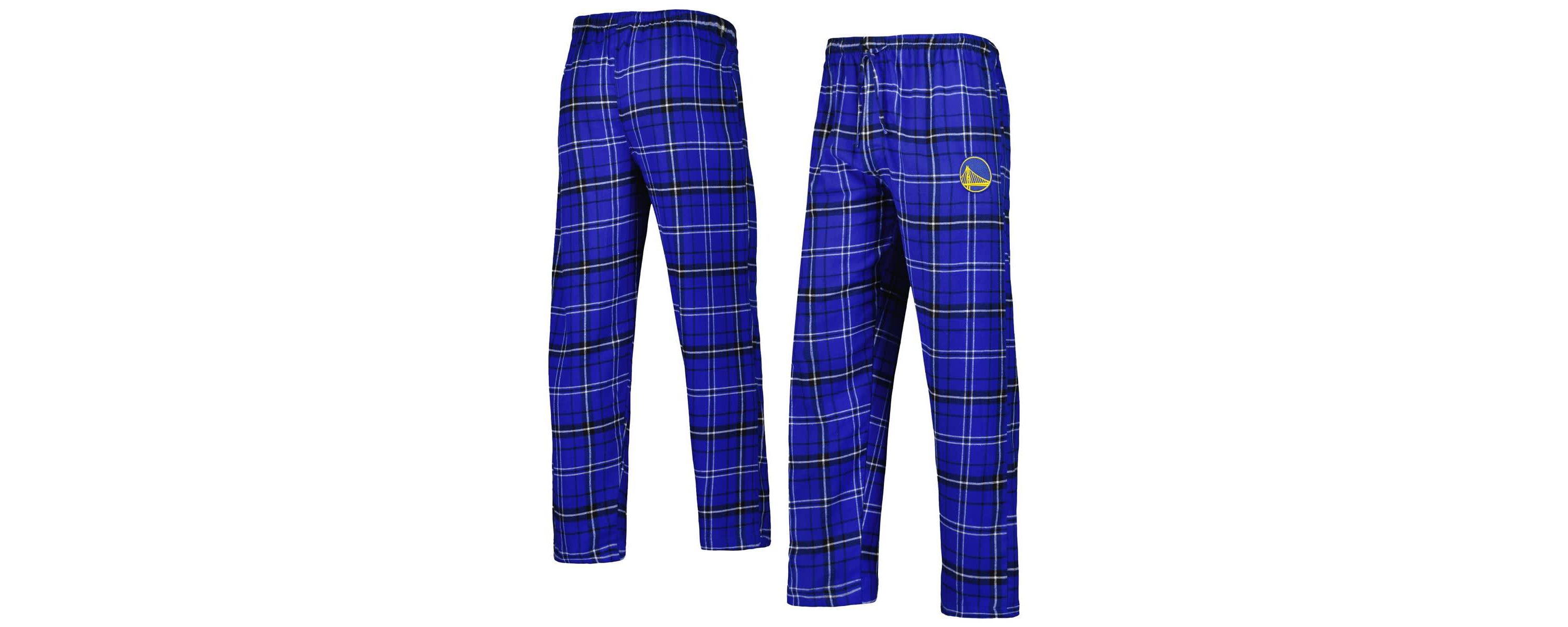 NBA Royal/Black Golden State Warriors Ultimate Plaid Flannel Pants