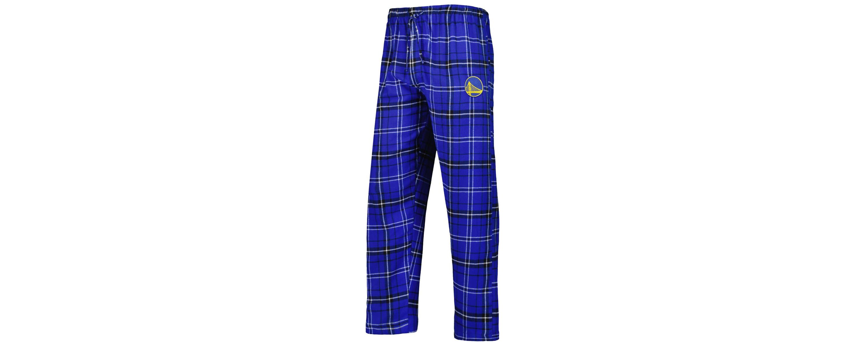 NBA Royal/Black Golden State Warriors Ultimate Plaid Flannel Pants