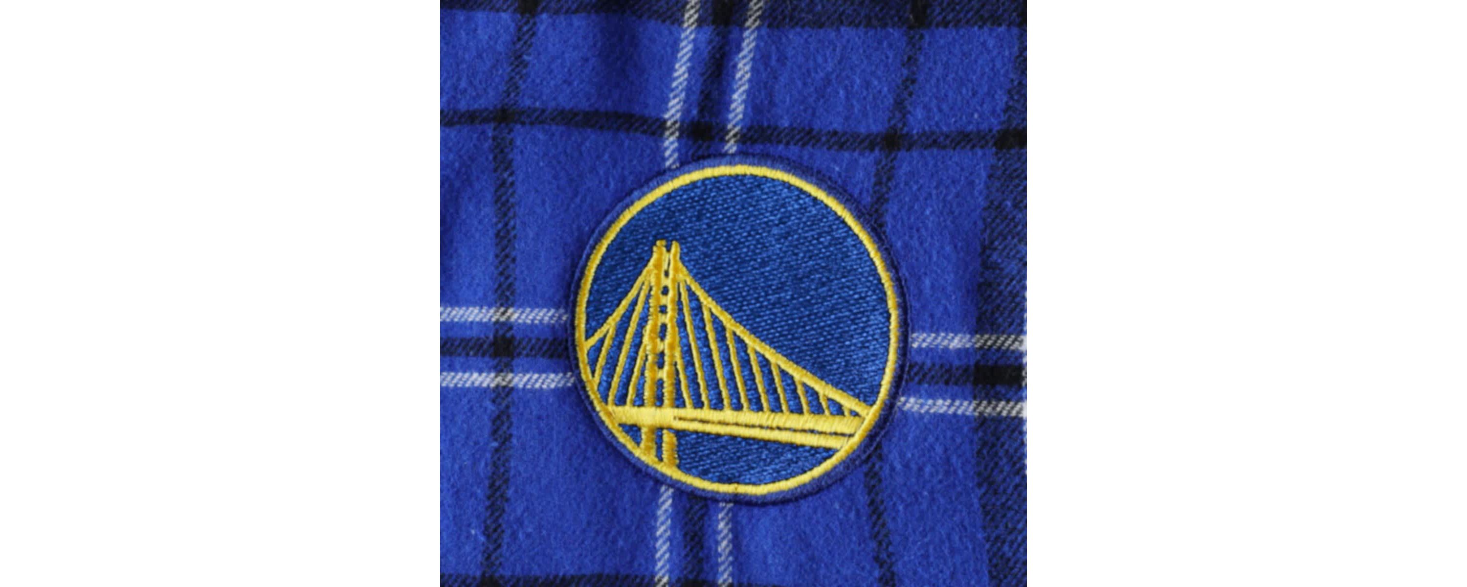 NBA Royal/Black Golden State Warriors Ultimate Plaid Flannel Pants