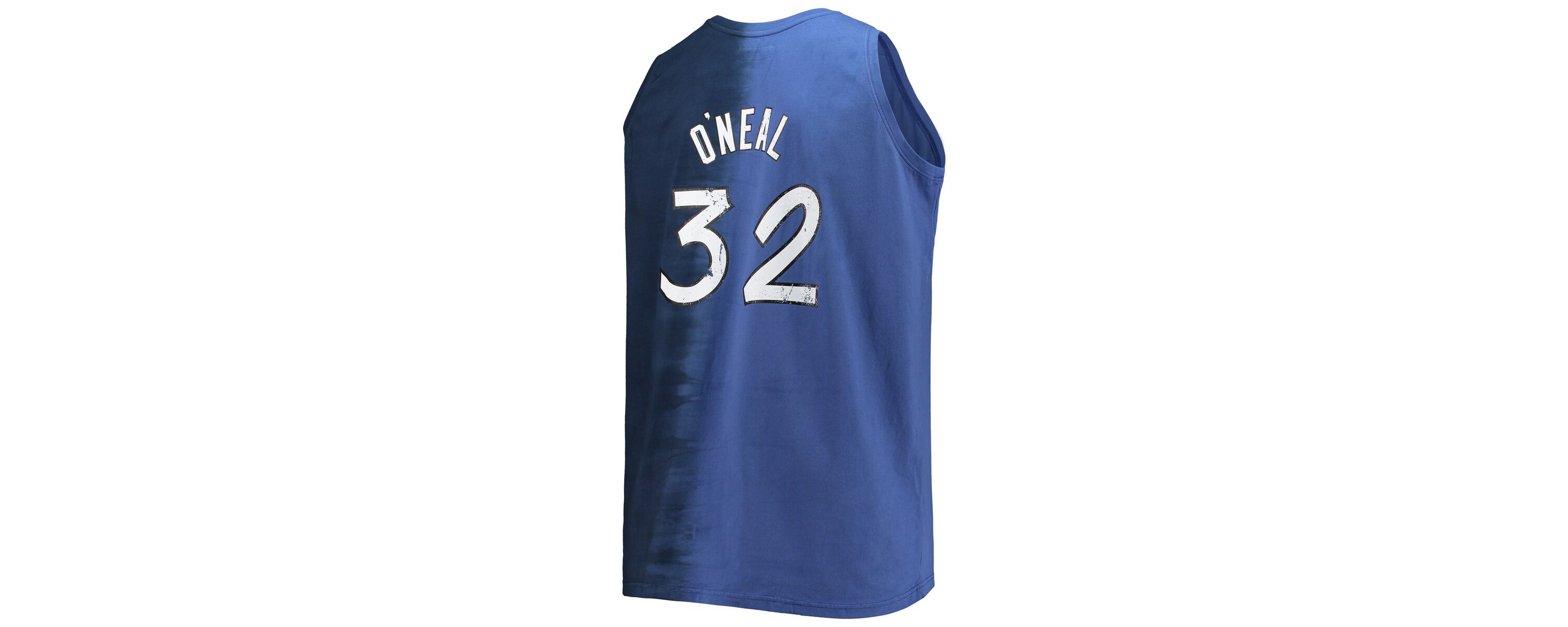 NBA Shaquille ONeal Blue/Navy Orlando Magic Big & Tall Tie-Dye Player Tank Top