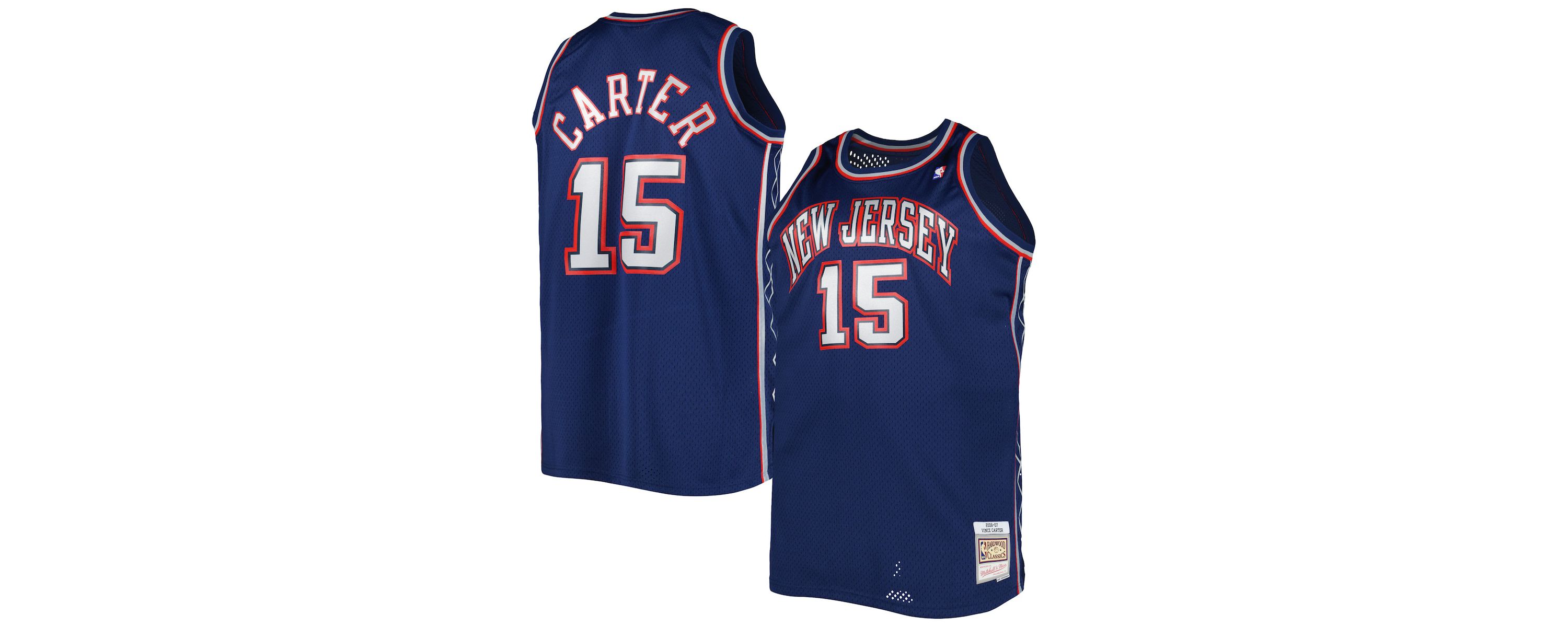 Hardwood Classic Teams Vince Carter New Jersey Nets Big & Tall Hardwood Classics 2006/07 Swingman Jersey