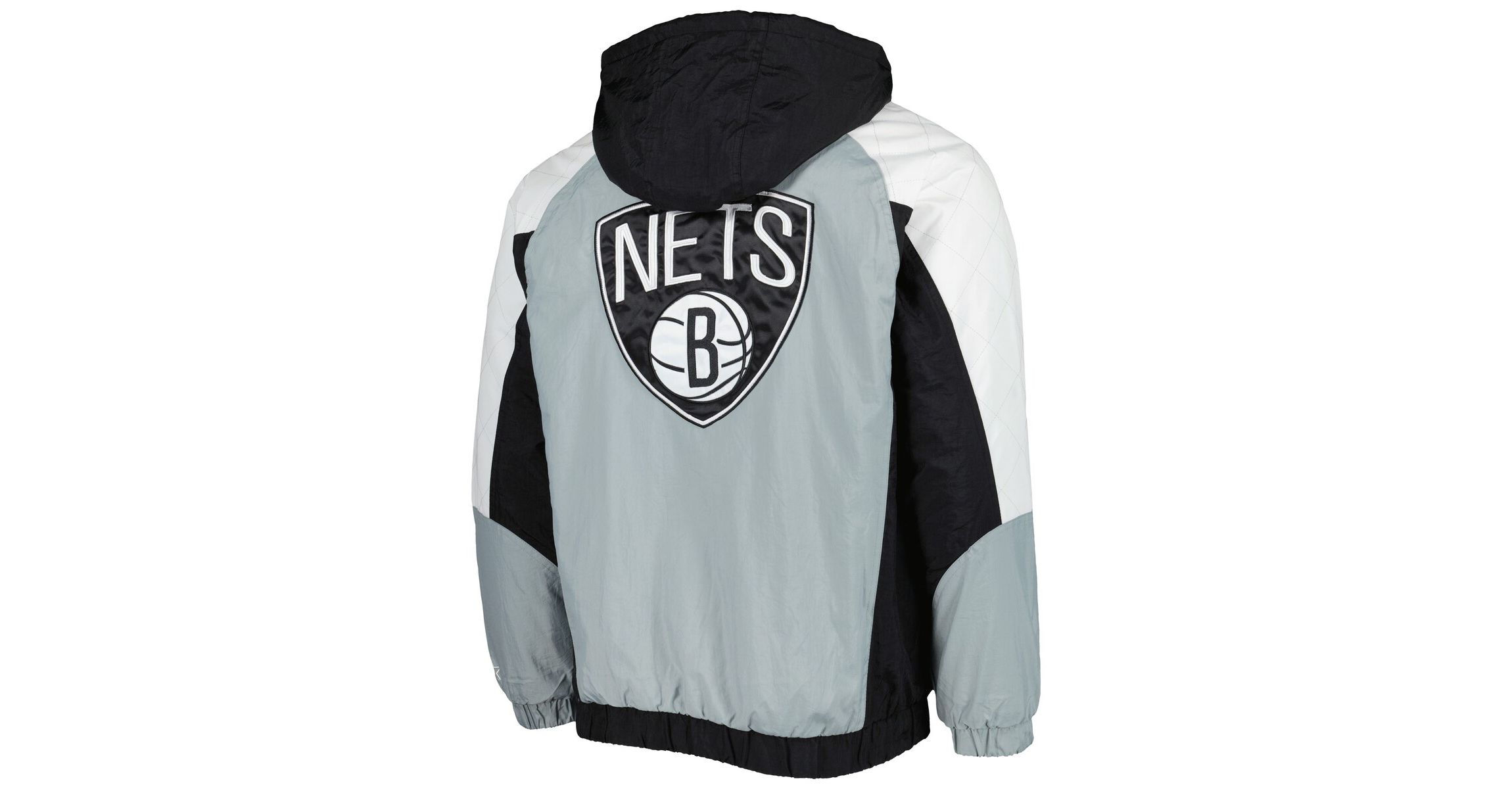 NBA Brooklyn Nets Body Check Raglan Hoodie Half-Zip Jacket
