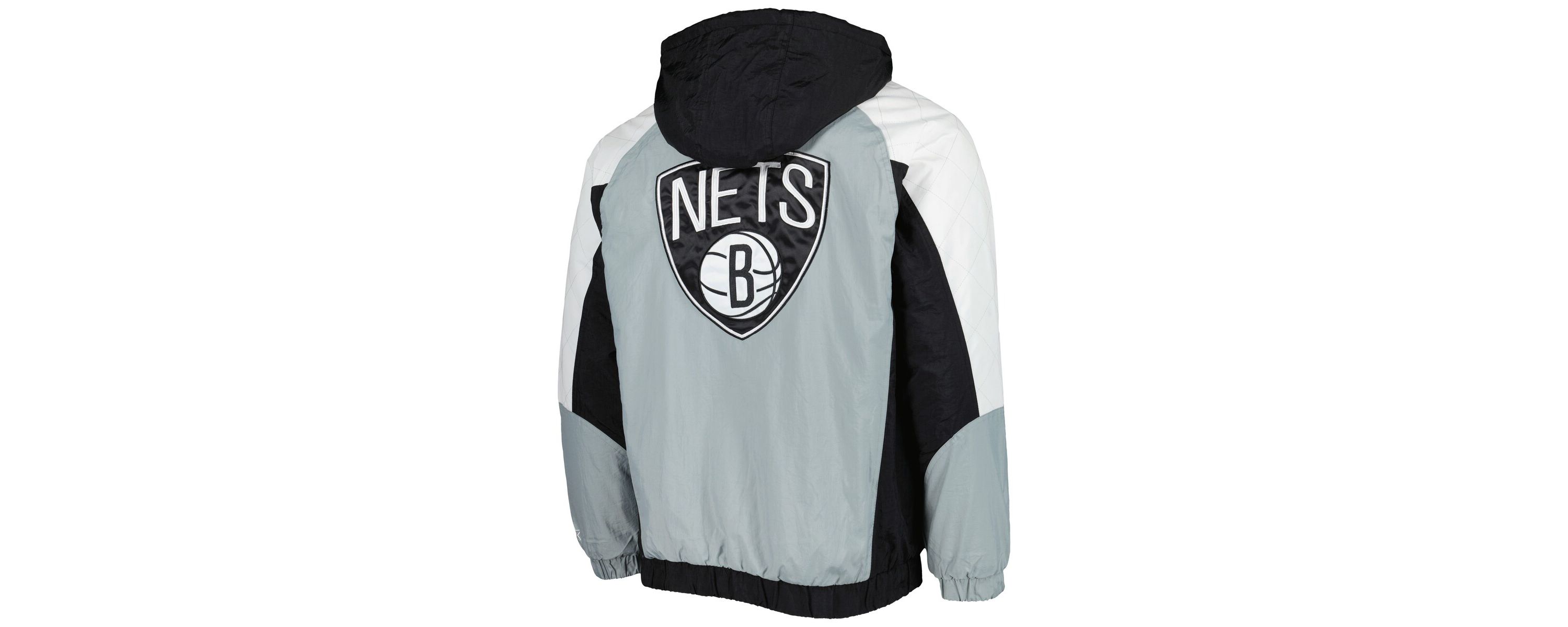 NBA Brooklyn Nets Body Check Raglan Hoodie Half-Zip Jacket