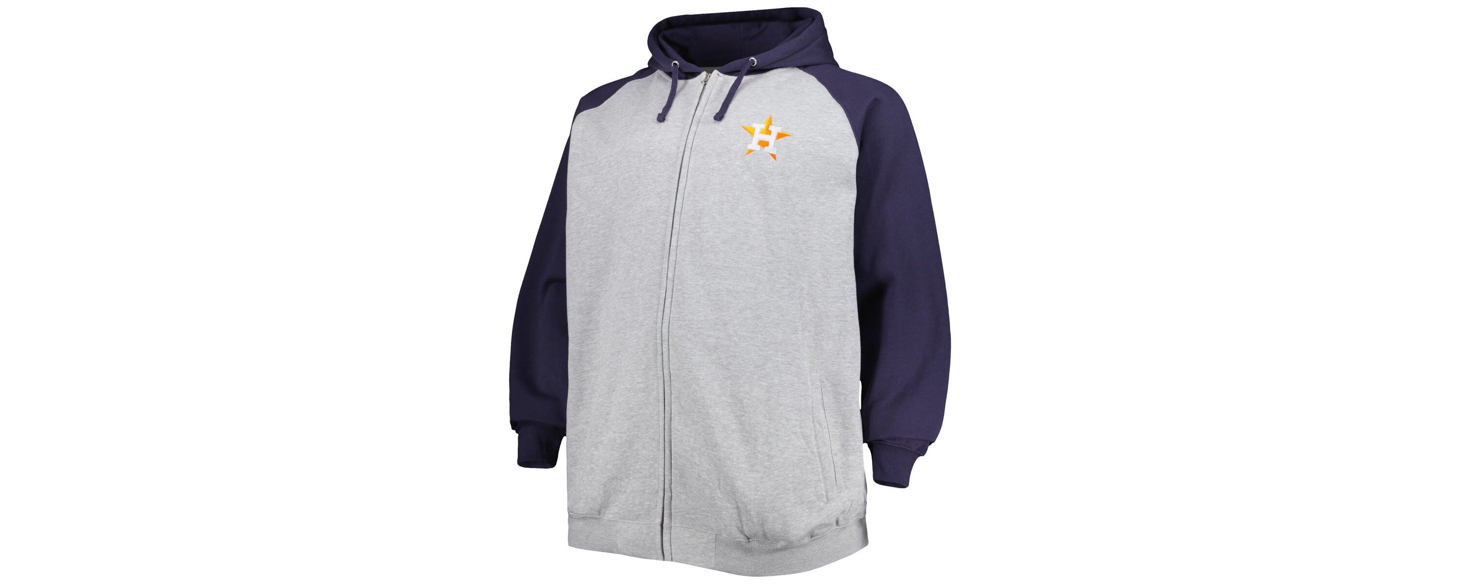 MLB ed Houston Astros Big & Tall Raglan Full-Zip Hoodie