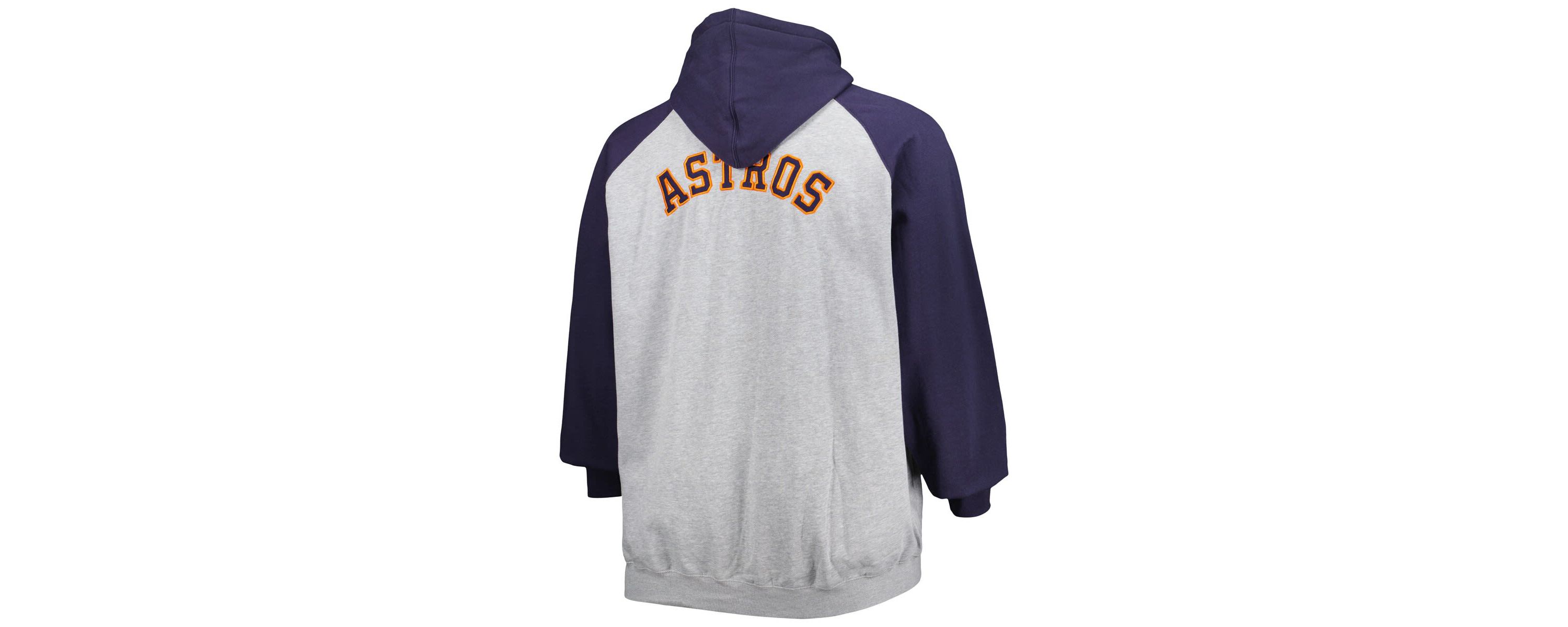 MLB ed Houston Astros Big & Tall Raglan Full-Zip Hoodie