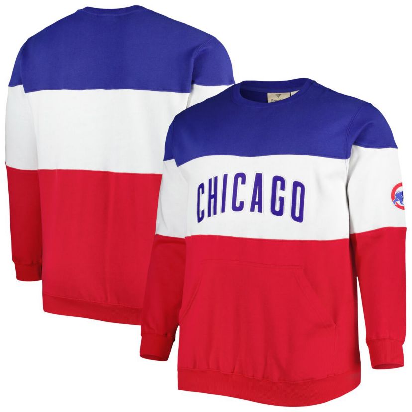 MLB Chicago Cubs Big & Tall Pullover Sweatshirt
