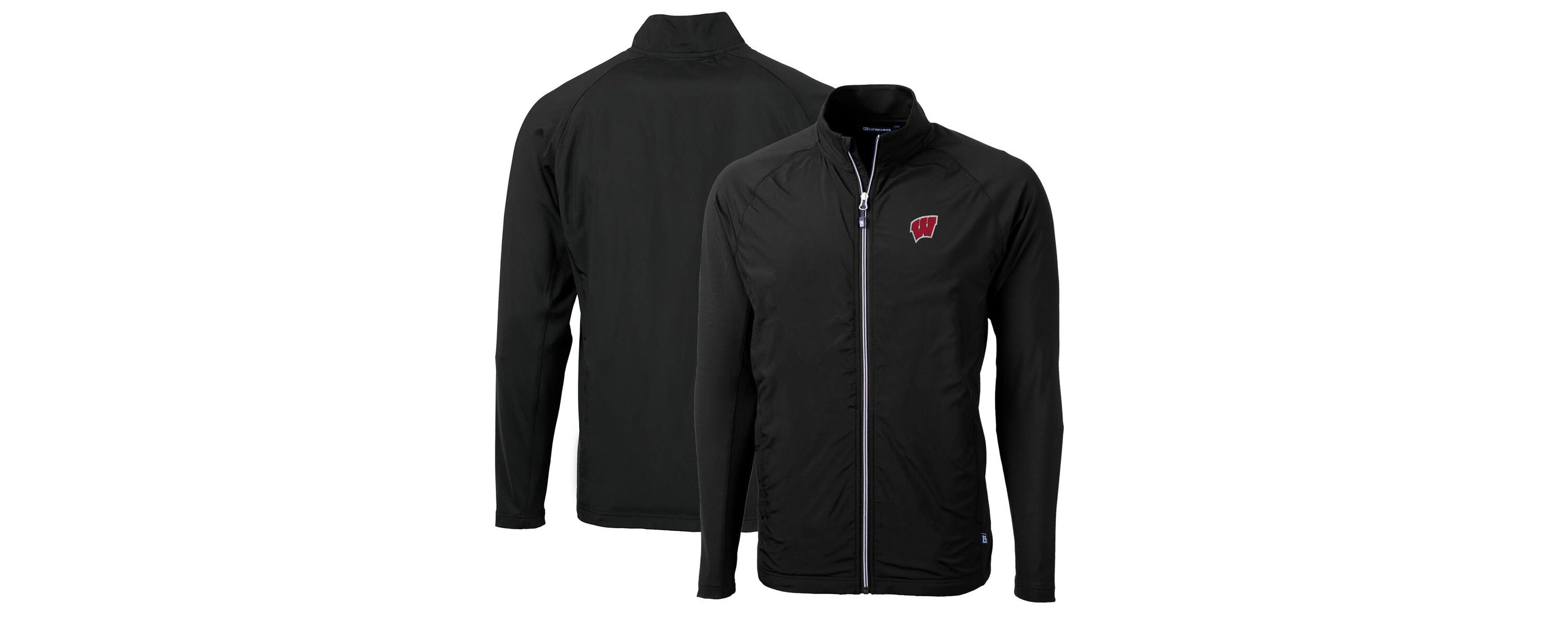 NCAA Wisconsin Badgers Big & Tall Adapt Eco Knit Hybrid Recycled Full-Zip Jacket