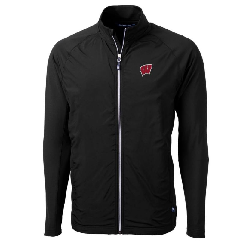 NCAA Wisconsin Badgers Big & Tall Adapt Eco Knit Hybrid Recycled Full-Zip Jacket