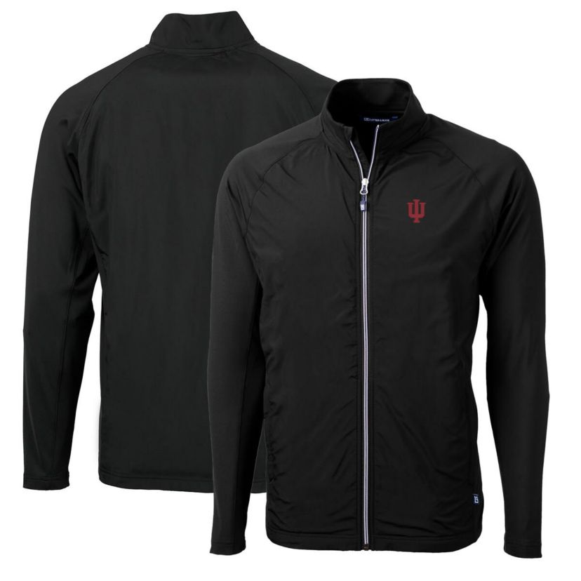 NCAA Indiana Hoosiers Big & Tall Adapt Eco Knit Hybrid Recycled Full-Zip Jacket