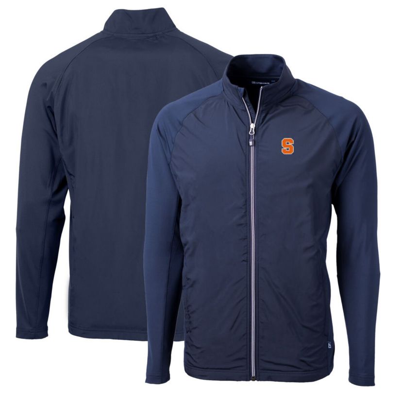 Syracuse Orange NCAA Syracuse Big & Tall Adapt Eco Knit Hybrid Recycled Full-Zip Jacket