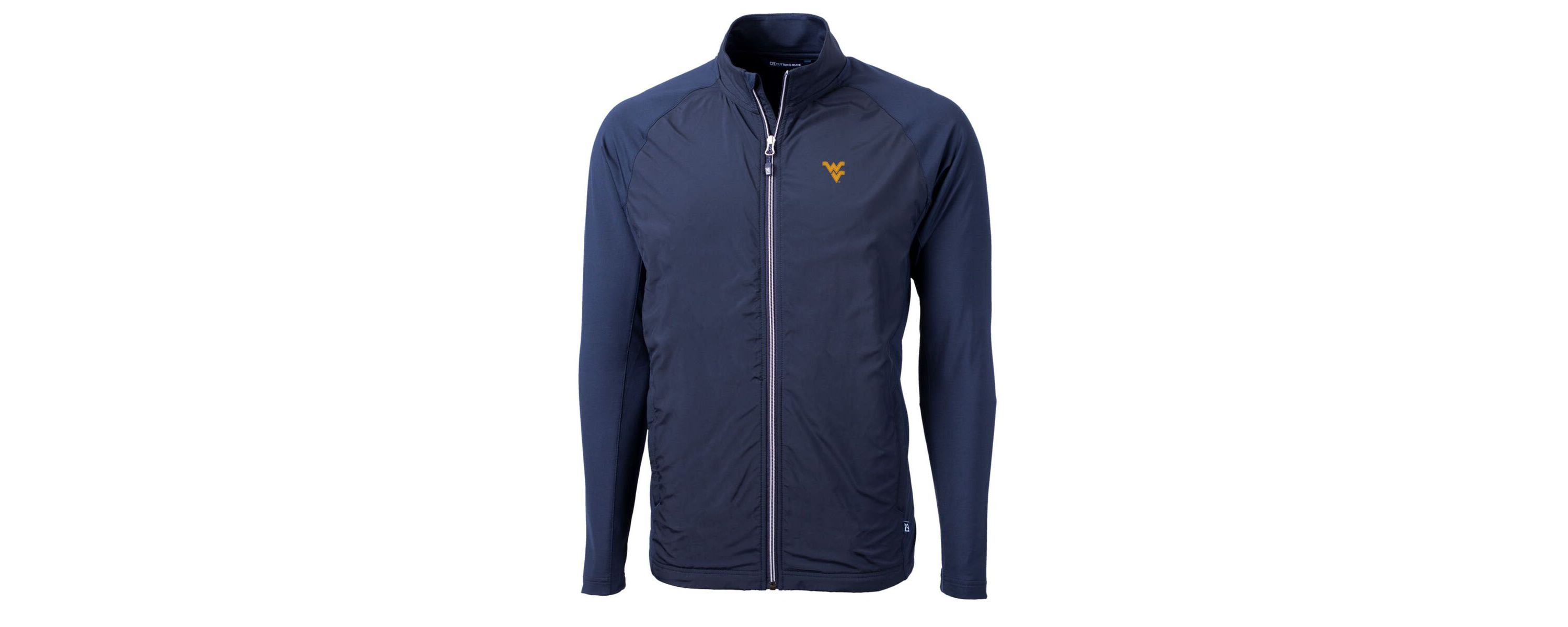 NCAA West Virginia Mountaineers Big & Tall Adapt Eco Knit Hybrid Recycled Full-Zip Jacket