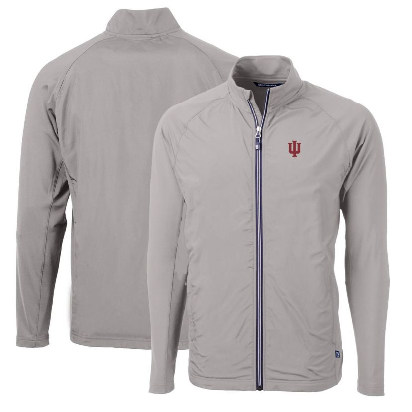 NCAA Indiana Hoosiers Big & Tall Adapt Eco Knit Hybrid Recycled Full-Zip Jacket