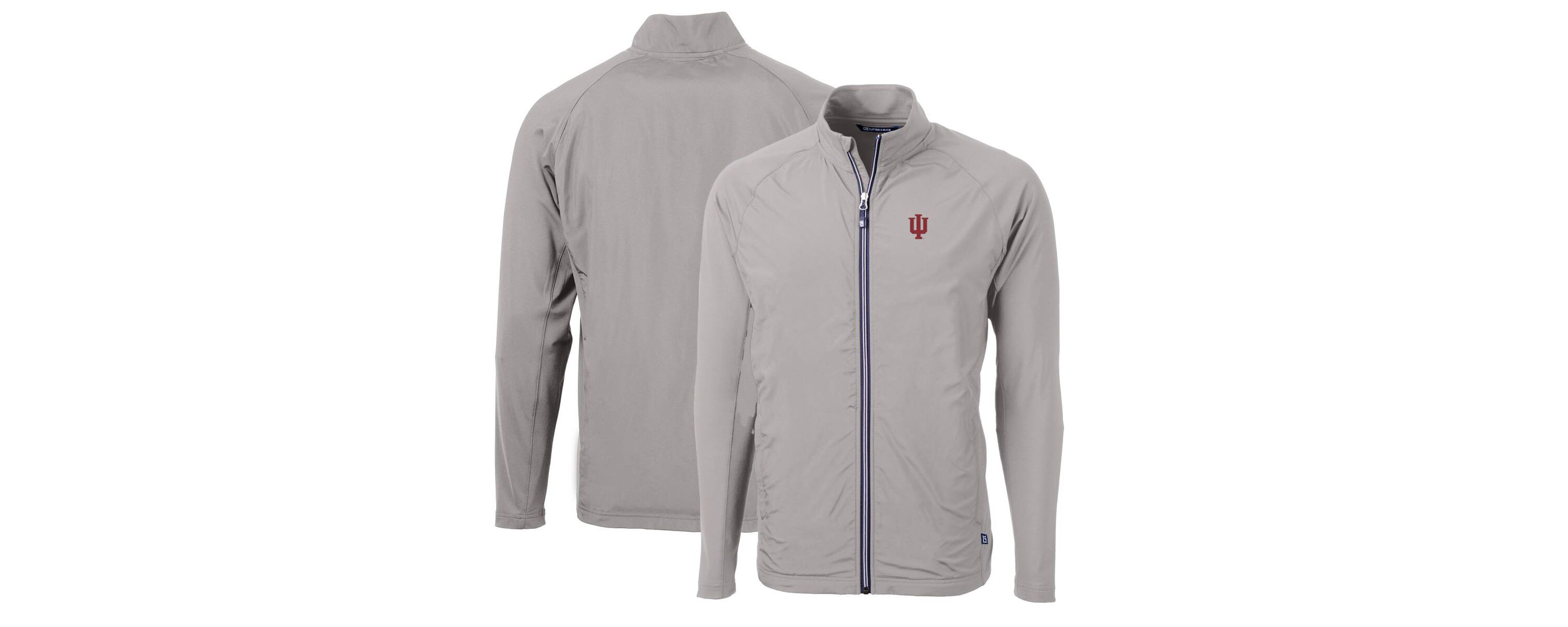 NCAA Indiana Hoosiers Big & Tall Adapt Eco Knit Hybrid Recycled Full-Zip Jacket