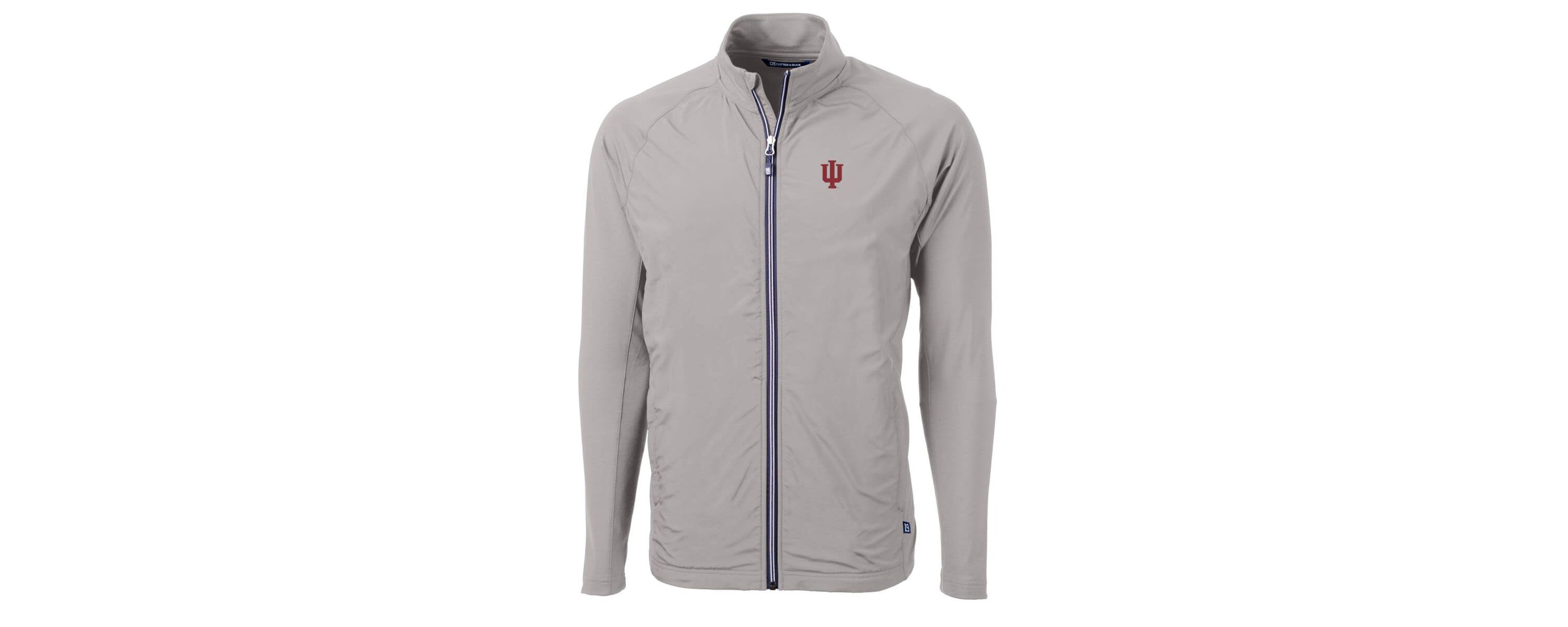 NCAA Indiana Hoosiers Big & Tall Adapt Eco Knit Hybrid Recycled Full-Zip Jacket