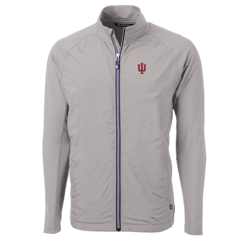 NCAA Indiana Hoosiers Big & Tall Adapt Eco Knit Hybrid Recycled Full-Zip Jacket