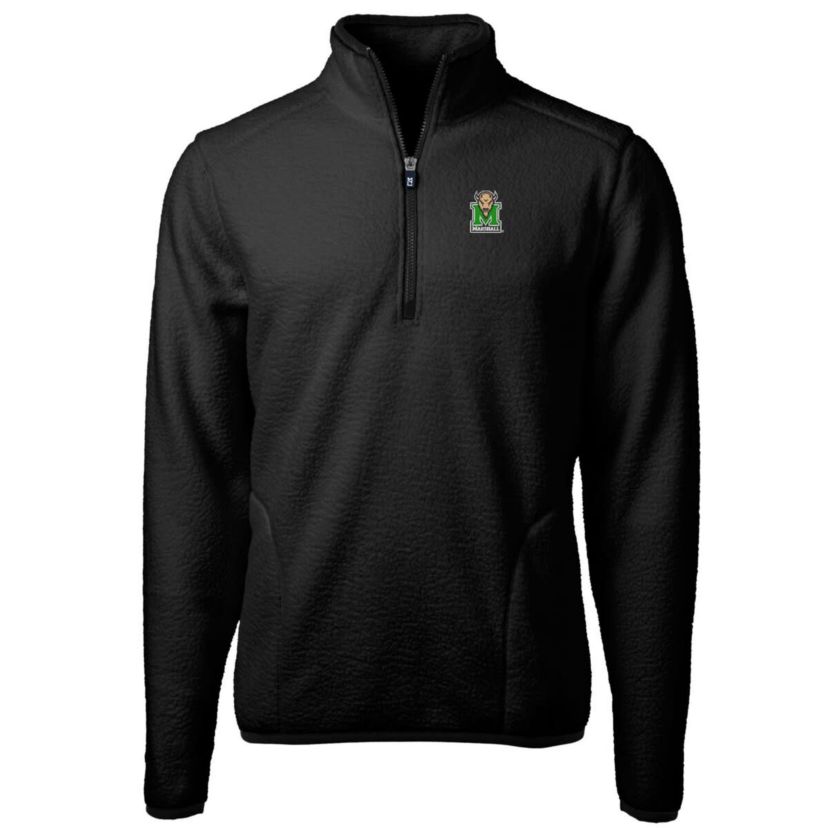 NCAA Marshall Thundering Herd Big & Tall Cascade Eco Sherpa Fleece Quarter-Zip Jacket
