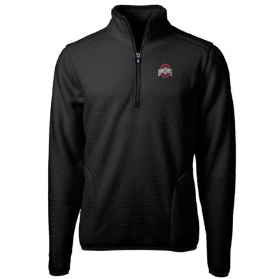 NCAA Ohio State Buckeyes Big & Tall Cascade Eco Sherpa Fleece Quarter-Zip Jacket