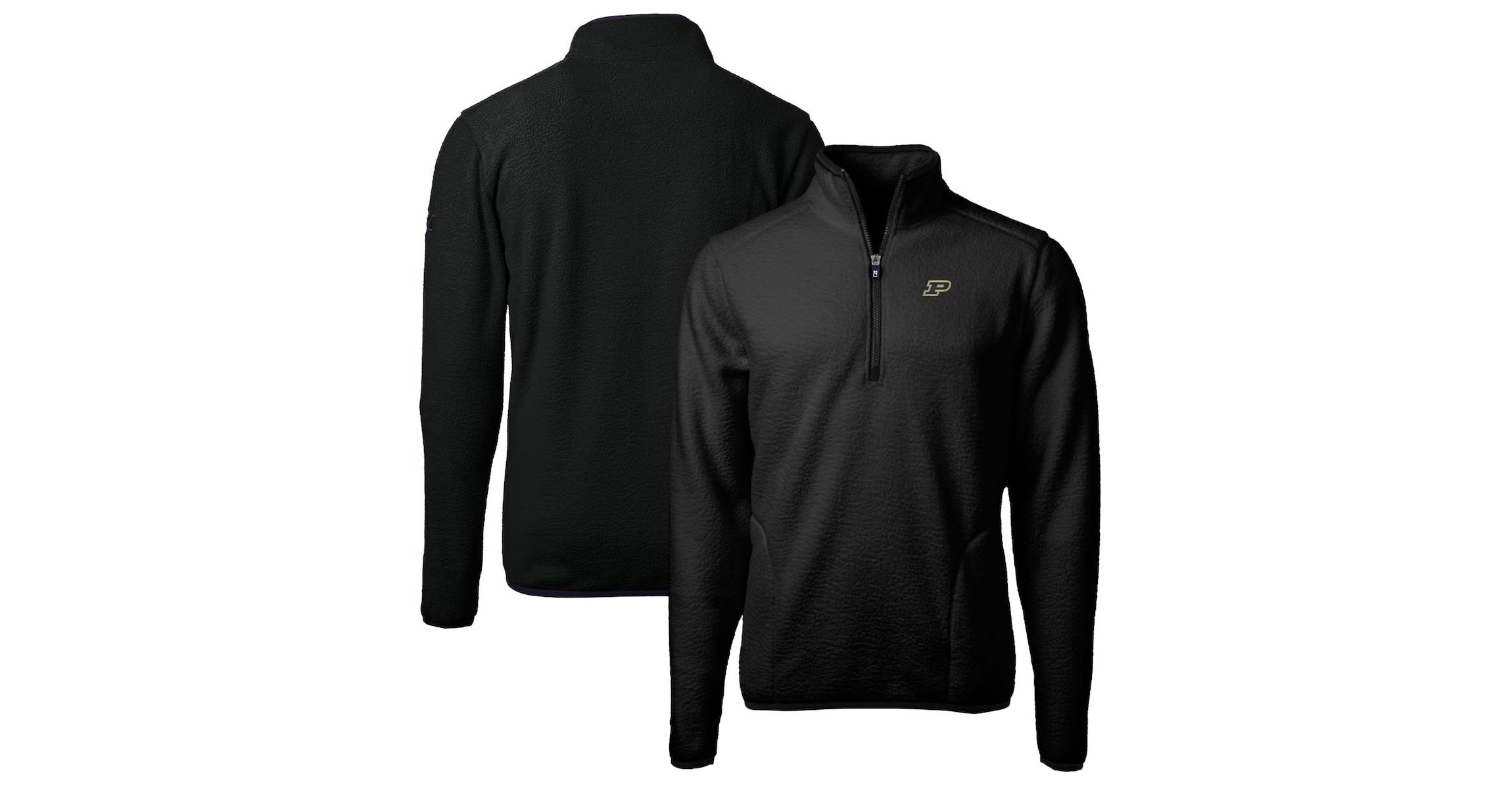 NCAA Purdue Boilermakers Big & Tall Cascade Eco Sherpa Fleece Quarter-Zip Jacket