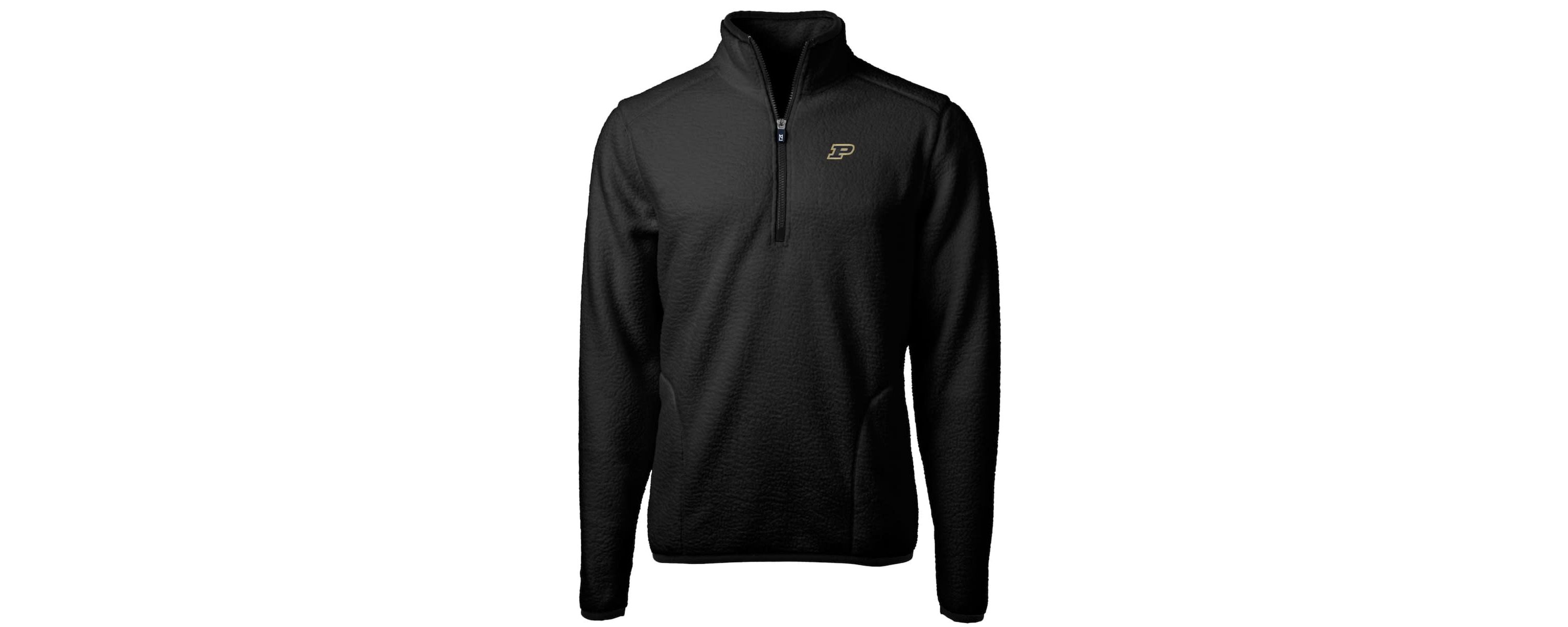 NCAA Purdue Boilermakers Big & Tall Cascade Eco Sherpa Fleece Quarter-Zip Jacket
