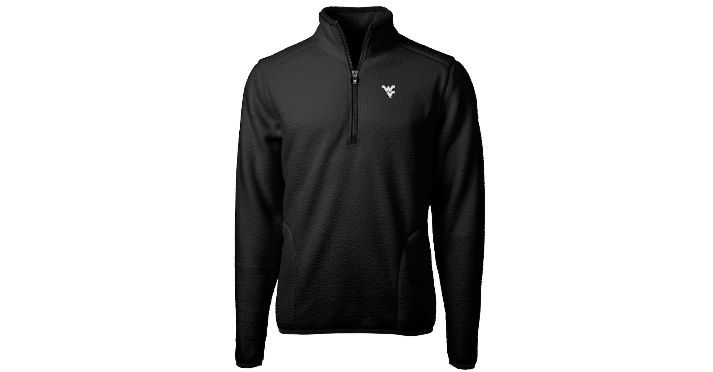 NCAA West Virginia Mountaineers Big & Tall Cascade Eco Sherpa Fleece Quarter-Zip Jacket