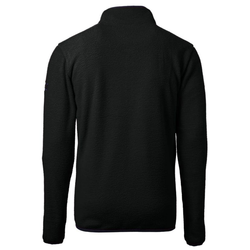 NCAA West Virginia Mountaineers Big & Tall Cascade Eco Sherpa Fleece Quarter-Zip Jacket