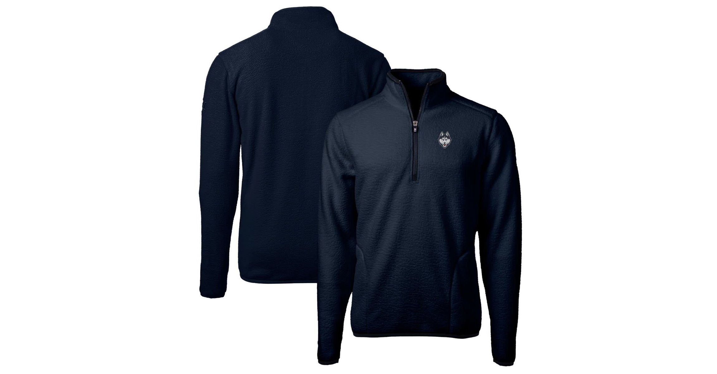 Connecticut Huskies NCAA UConn Huskies Big & Tall Cascade Eco Sherpa Fleece Quarter-Zip Jacket